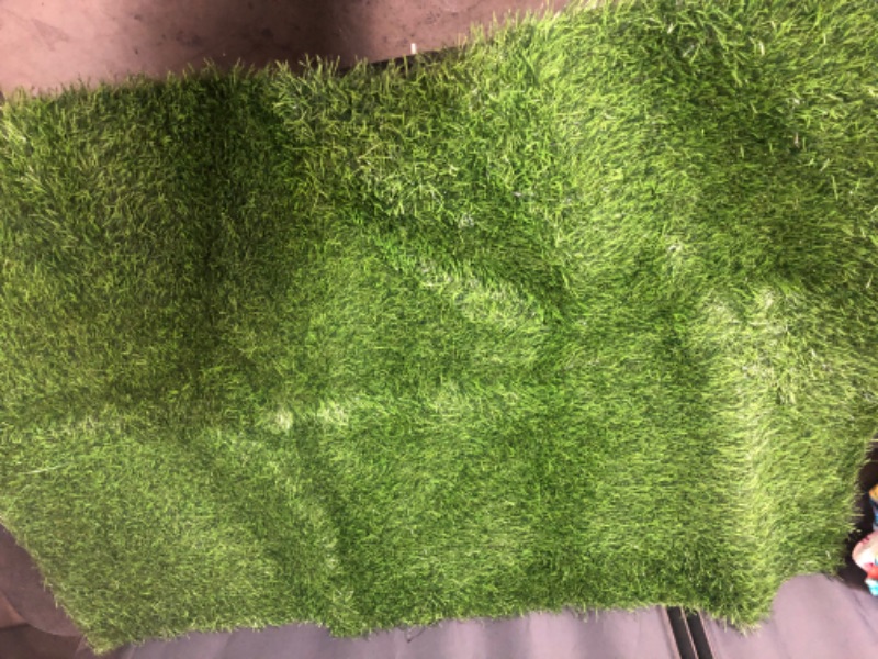 Photo 1 of Artificial Grass, 36 x 24 Inches Fake Grass for Dogs, Reusable Dog Grass Pee Pads with Drainage Holes for Dog Potty Training Outdoor Indoor Door Mat Decoration