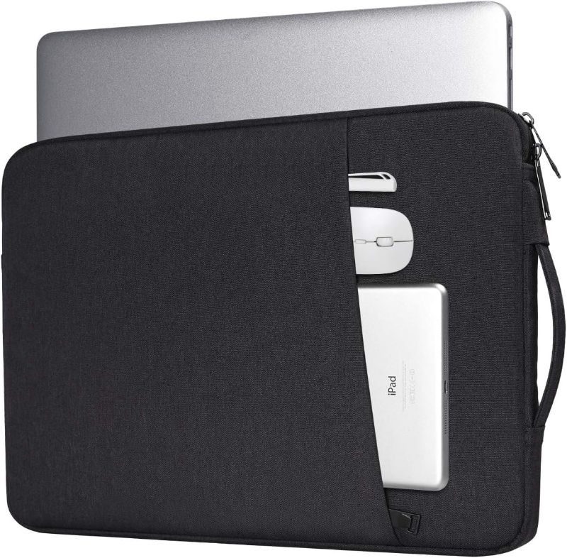 Photo 1 of Laptop Sleeve 14 Inch, 14 Inch Laptop Case for Dell Latitude/Inspiron, HP ASUS Lenovo Chromebook/Stream/ASUS Vivobook/Lenovo IdeaPad Computer Sleeve Bag, Black