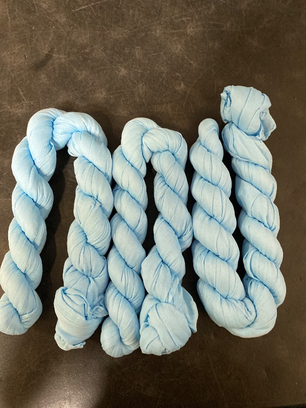Photo 1 of 3pcs Blue Fall Thanksgiving Cheesecloth Table Runner Boho Rustic Gauze 120 inch 10FT Cheese Cloth Runner for Wedding Party Baby Shower Birthday Home Decor Holiday Decorations