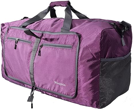 Photo 1 of Woogwin Travel Duffel Bag Large Foldable Waterproof Overnight Bag for Beach Swim Bags Pool Sports Gym