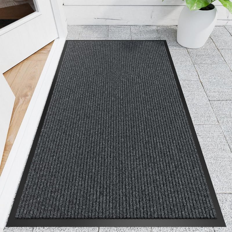 Photo 1 of Front Door Mat Heavy Duty Indoor Outdoor Welcome Mat for Entryway, Commercial Floor Entrance, Low Profile, Non-Slip, Durable Rubber Backing for Entry, Patio, Home