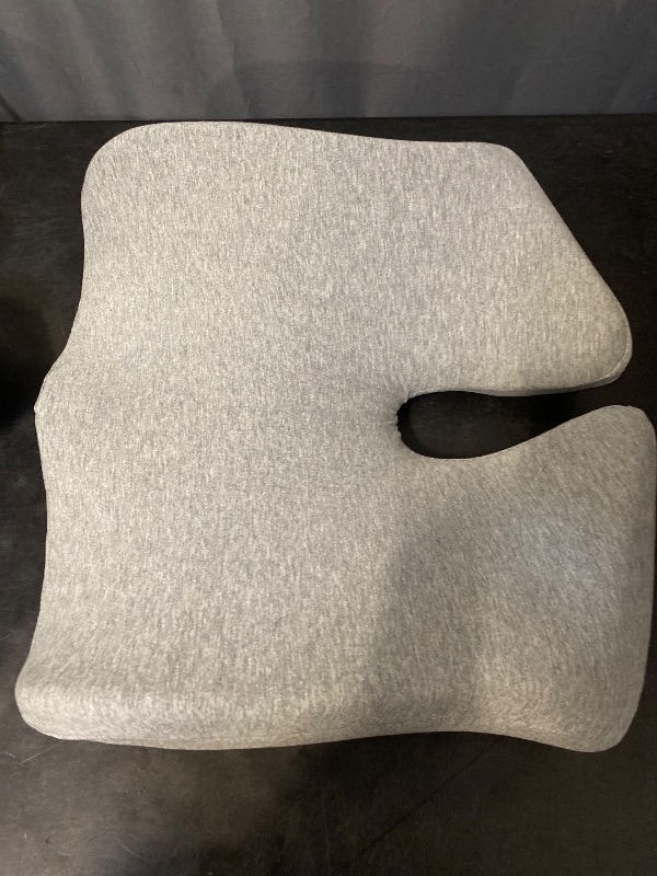 Photo 1 of Extra Large Memory Seat Cushion, Multifunctional for Office or Driving Use, Premium Quality and Durability,Comfortable(21.5 * 17.7 * 4 inches)(Light Gray)