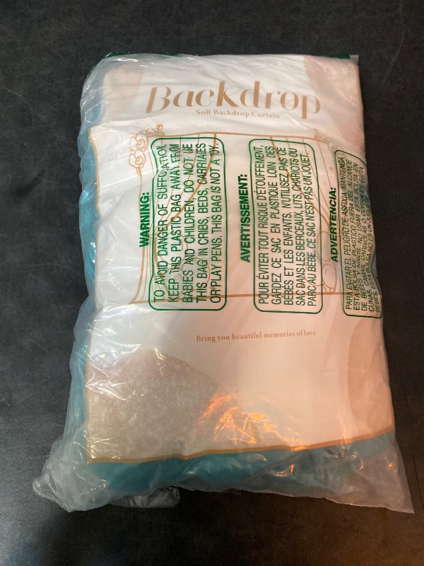 Photo 1 of 10ft x 10ft Wrinkle Free Turquoise Backdrop Curtains for Parties, Polyester Photo Backdrop Drapes 2 Panels 5x10ft for Wedding Mermaid Birthday Photography Background Party Backdrop