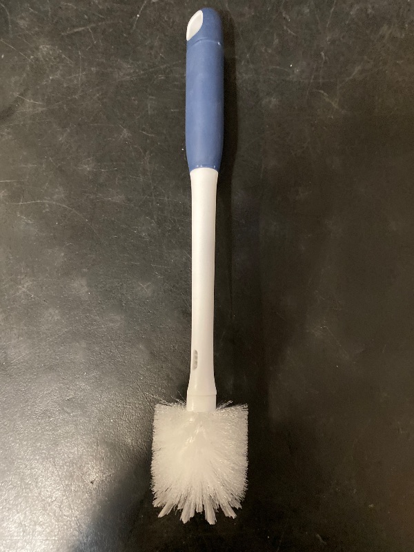 Photo 1 of 2 in 1 Long Handle Bottle Brush with Straw Brush for Cleaning Glass, Sports Bottle, Coffee Mug,Navy Blue,1 Pack