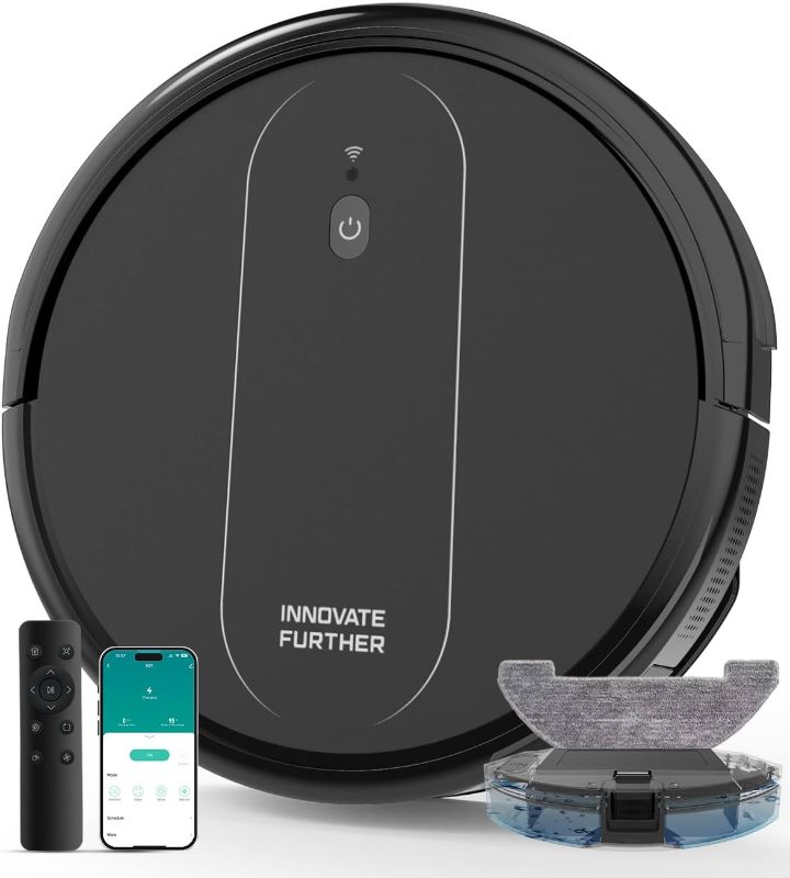 Photo 1 of Robot Vacuum and Mop: 2-in-1 Vacuum Robot 4000Pa Strong Suction & Alexa/APP Control & Central Brush & Self-Charging, Schedule Robot Vacuum Cleaner for Pet Hair, Hard Floor, Carpet