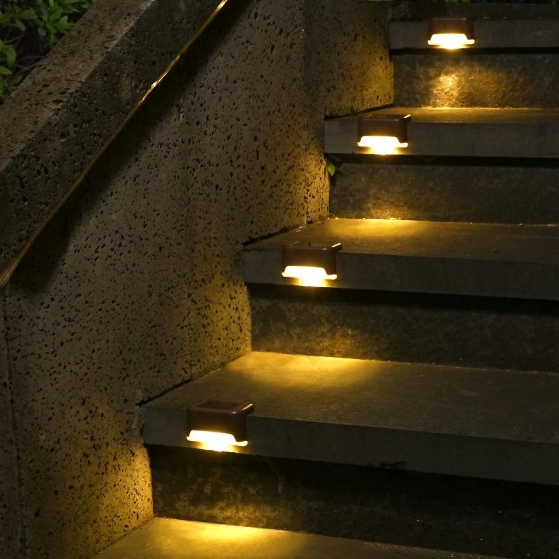 Photo 1 of SOLPEX Solar Fence Lights Outdoor 16 Pack, Solar Step Lights Waterproof Led Solares Light for Outdoor Stairs, Deck, Fence, Yard, Patio, and Balcony(Warm White)