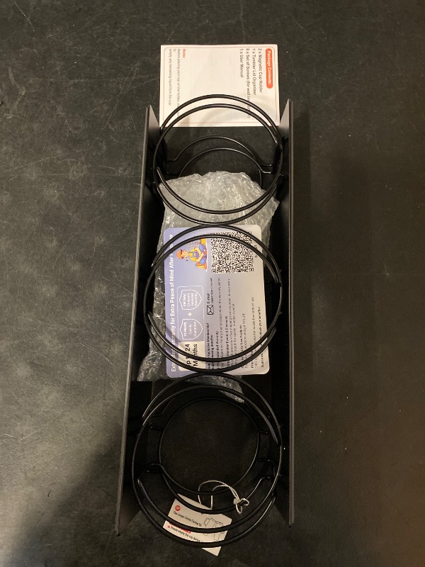 Photo 1 of 2 ct. Magnetic Water Bottle Holder for Refrigerator, 43x8x8.8cm Carbon Steel Magnetic Cup Holder for Fridge, for 30/40oz Cups Bottles for Beverage Storage Organization Home Office Kitchen Pantry