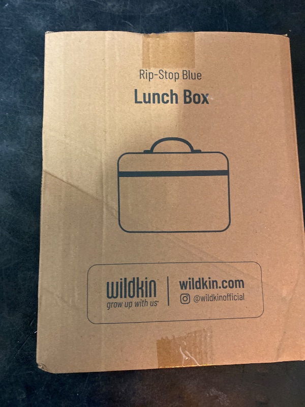 Photo 1 of Wildkin Kids Insulated Lunch Box – Durable and Reusable for School & Travel - Rip-Stop Blue