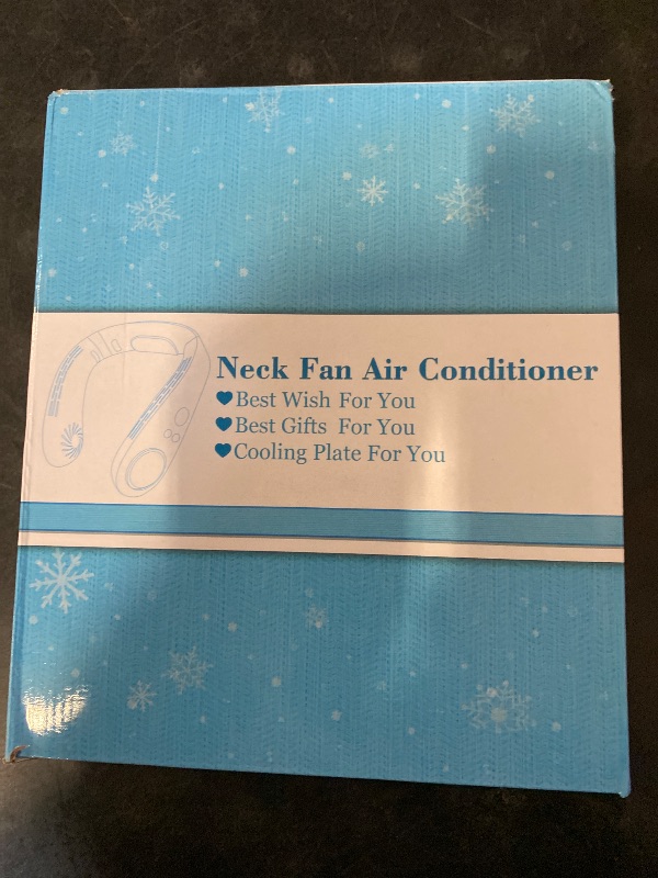 Photo 1 of Neck Air Conditioner,5500mAh Neck Fan Rechargeable Battery Operated Metal Cooling Plate AC Cooler,Personal Portable Neck Fans that Blow Cold Air,Bladeless Quiet Wearable Hangs around Neck Device White