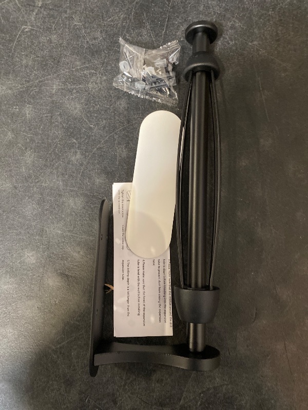 Photo 1 of Paper Towel Holder Under Cabinet, One-Handed Tear, Wall Mount, Adhesive, Black, Paper Roll Holder with Ratchet Mechanism for Kitchen Bathroom Farmhouse Essentials Decor Accessories