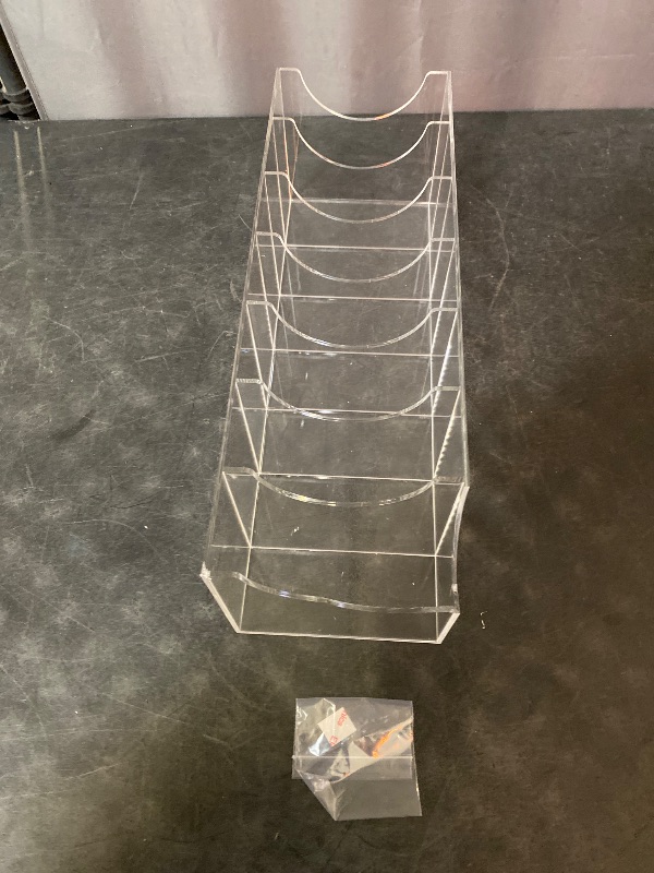 Photo 1 of Belt Storage Box Clear Belt Organizer Belt Storage Holder Belt Display Case for Organized Storage Compartmentalized Belt Container for Storing Belts(Large 7 Grid)