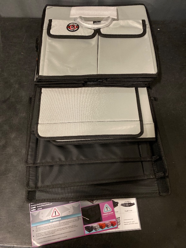 Photo 1 of Big Car Trunk Organizer, Cargo Organizer SUV Trunk Storage Non Slip Bottom Waterproof Collapsible Durable Multi Compartments-(Oversize,Gray)