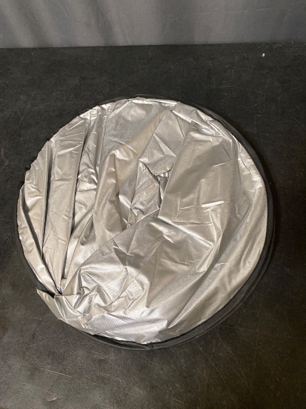 Photo 1 of EzyShade Windshield Sun Shade with Shield-X Reflective Technology. See Vehicle Size-Chart. Foldable Car Sunshade for Front Windshield Window Car SUV Van Truck. Sun Visor Heat Shield. Max (L) Size