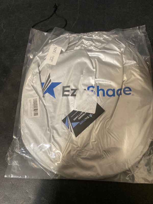 Photo 1 of EzyShade Windshield Sun Shade with Shield-X Reflective Technology. See Vehicle Size-Chart. Foldable Car Sunshade for Front Windshield Window Car SUV Van Truck. Sun Visor Heat Shield. Max (L) Size