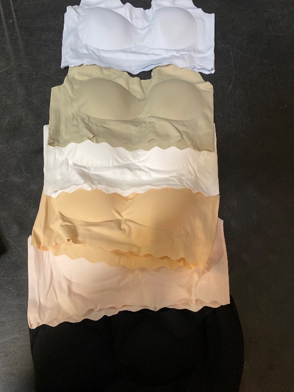 Photo 1 of 12-14 Years Demifill Teen Girls Seamless Sports Bra Tagless No Show Training Bra with Removable Padding Bras for Teens Multipack