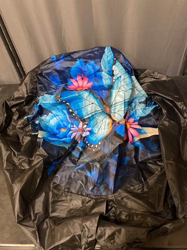 Photo 1 of Blue Butterfly Flower Spare Tire Cover, Universal Wheel Tire Cover Dust-Proof Tire Protectors for Trailer Rv Van SUV Truck Camper and Many Vehicle 14 15 16 17 Inch