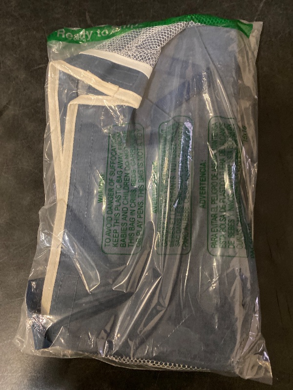 Photo 1 of Bedside Caddy Bedside Organizer Bedside Storage Caddy with Fixed Straps and Water Bottle Holder for Home College Dorm Bunk Bed Hospital Bed Crib Bed Rails (Navy Blue)