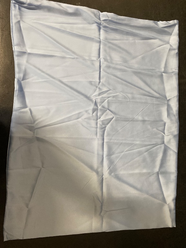 Photo 1 of 2 Pack 100% Pure Silk Pillowcase for Hair and Skin, Both Sides Mulberry Silk Pillowcases with Hidden Zipper, Cooling Pillowcase 19 Momme, 600 Thread Silk Pillow Cases Standard Size, Light Blue