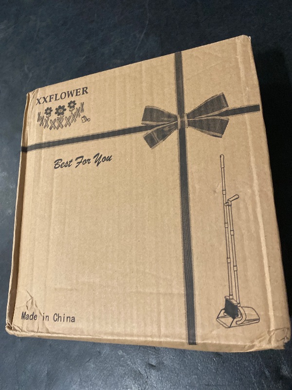 Photo 1 of Broom with Dustpan Combo Set, Long Handle Lightweight Indoor Broom Set, Upright Standing Dust Pan with Comb Teeth Store Sweep Set for Home Room Kitchen Office Lobby (Rose Red)