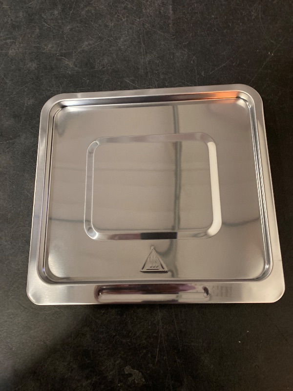 Photo 1 of Air Fryer Grill Pan for CHEFMAN 10 Quart Multifunctional Digital air fryer,9.4 * 8.8''Food Grade Nonstick Replacement Rack Parts Tray Grill Crisper Plate for CHEFMAN Air Fryer Oven, Dishwasher Safe