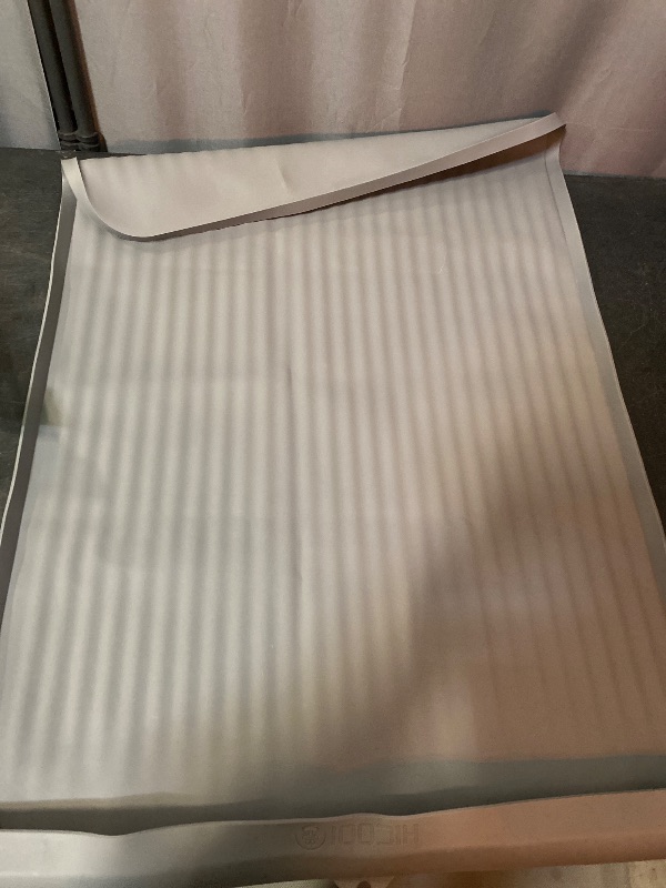 Photo 1 of Cat Litter Mat 36x24 Inch, Silicone Litter Box Mat with Raised Edge and Diversion Groove, Waterproof Litter Trapping Mat, Easy to Clean Cat Mat for Litter Box, Grey