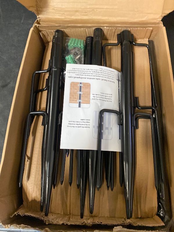 Photo 1 of 8 Pack String Light Poles Outdoor, 10 ft Metal Pole for String Lights, Poles for Outdoor String Lights on Deck, Garden Hanging String Light Poles for Backyard