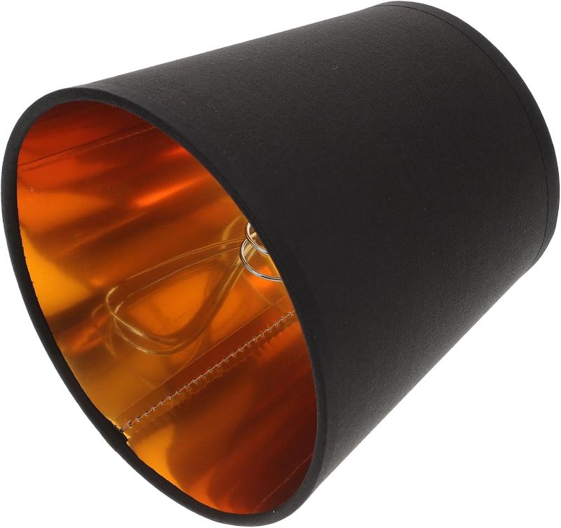 Photo 1 of Cloth Bubble Lamp Shade Black Cover for Ceiling Light and Desktop Lamps Clip and Screw Bulbs Easy Installation for Bedroom Living Warm Ambient Lighting Accessory