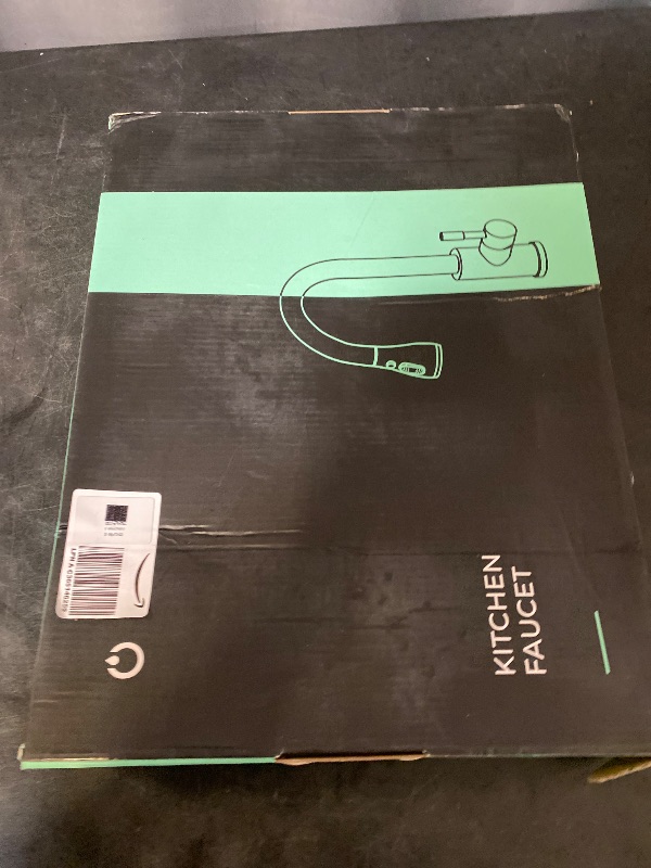 Photo 1 of Keer Brush Nickel Single Handle Pull Down Kitchen Faucet with Soap Dispenser, 3 Modes Sprayer, Easy Assembly, Single Handle High Arc Stainless Steel Faucet