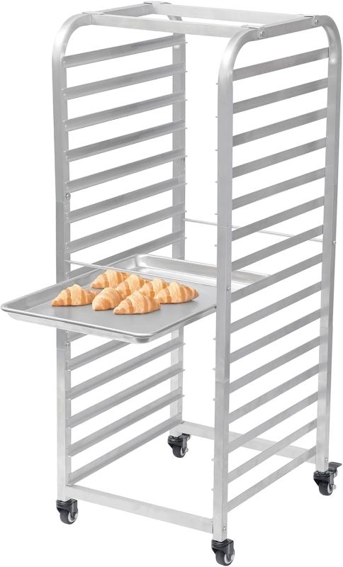 Photo 1 of Bakery Bun Pan Speed Rack - Half Sheet Only, 15 Tiers Bakery Cart & Drying Rack on Wheels - Speedrack for Kitchens & Commerical - Trays Not Included