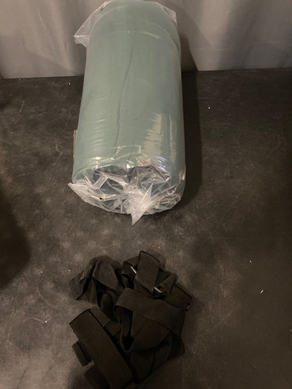 Photo 1 of Camping Cot Mattress 2in Memory Foam Sleeping Pad,Soft Warm Non-Slip Camping Mattress Topper with Retaining for Adults,Portable Roll up Pad for Travel(75 x30) only Mattress