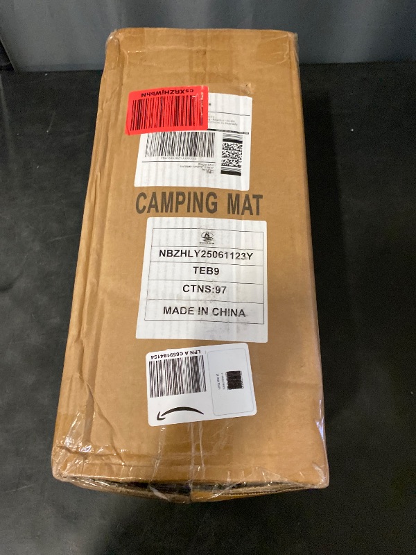 Photo 1 of Camping Cot Mattress 2in Memory Foam Sleeping Pad,Soft Warm Non-Slip Camping Mattress Topper with Retaining for Adults,Portable Roll up Pad for Travel(75 x30) only Mattress