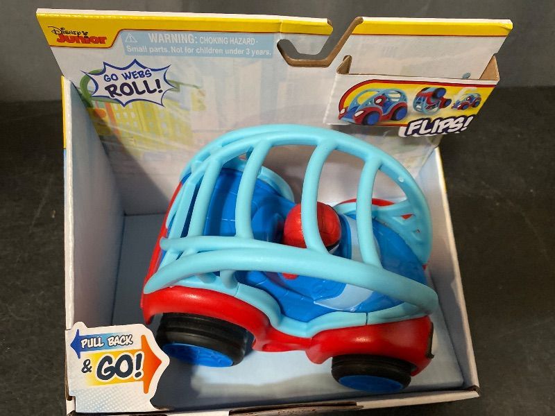 Photo 1 of Marvel Amazing Friends Spidey Power Rollers - 15cm Car That Retracts and Turns - Toys Featuring Your Neighborhood Cool Spideys