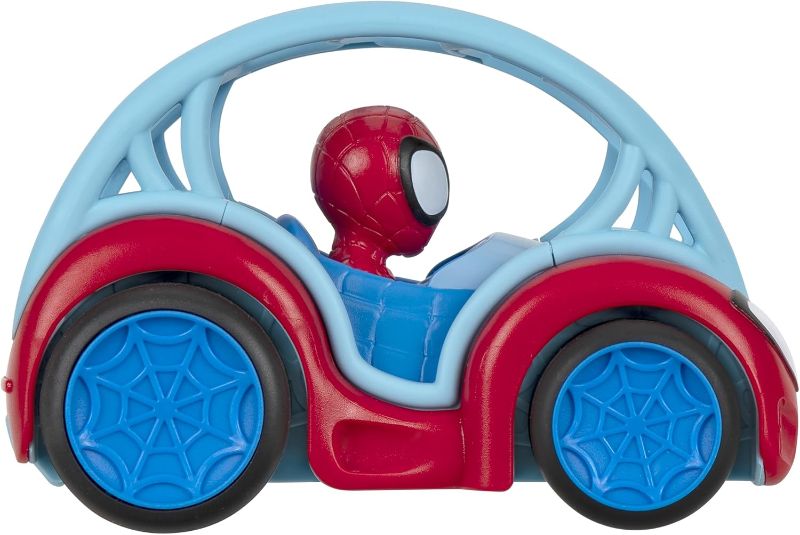 Photo 1 of Marvel Amazing Friends Spidey Power Rollers - 15cm Car That Retracts and Turns - Toys Featuring Your Neighborhood Cool Spideys