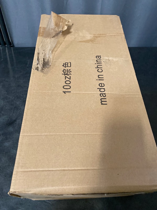 Photo 1 of 100 PACK 12OZ Disposable Cups with Lids and Stirrers, To Go Coffee Cups with Lids Leak Proof, Coffee Design Brown Paper Cups for Cold/Hot Beverage Chocolate Cocoa