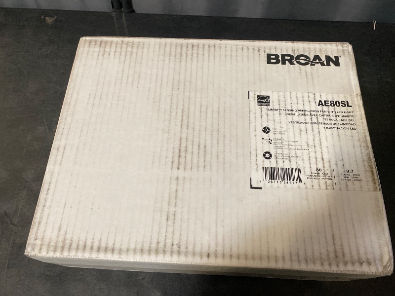 Photo 1 of Broan Flex™ Series 80 CFM 0.7 Sones Humidity Sensing Ventilation Fan Light Energy Star
