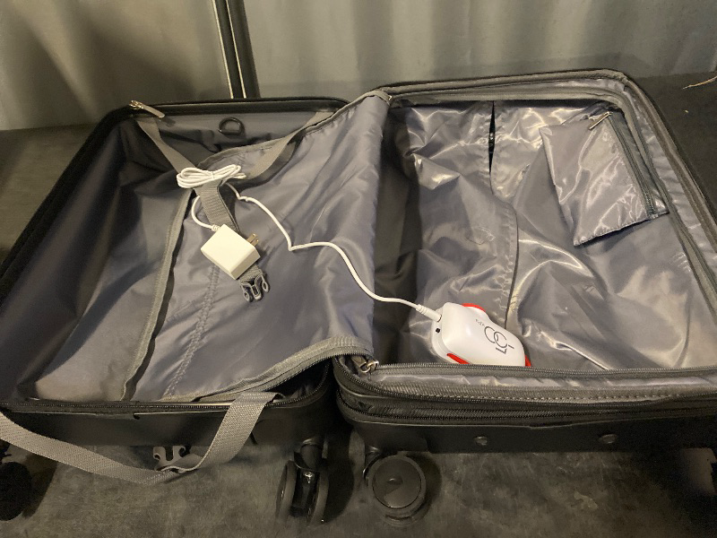 Photo 1 of Carry On Luggage Expandable With Vacuum Compression And Pump, Airline Approved Luggage, Bag with Anti Theft Lock, Water Resistant, Carry-on Suitcase Suitable for Men and Women