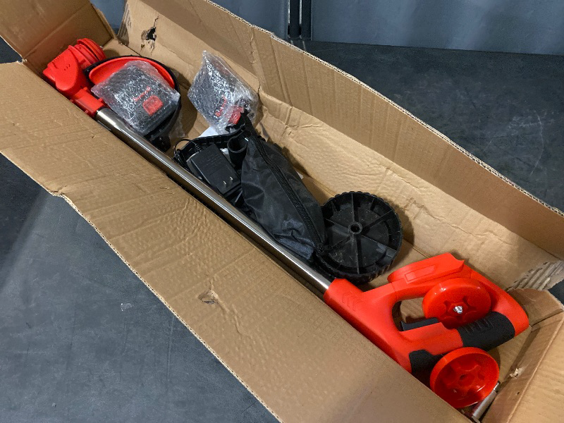 Photo 1 of ALSO GO 24V Electric Weed Wacker, Cordless Grass Trimmer, 3 in 1 Grass Trimmer with 2pcs Batteries & Charger, Battery Powered Weed Eater/Brush Cutter/Edger with Wheels for Garden and Yard Lawn