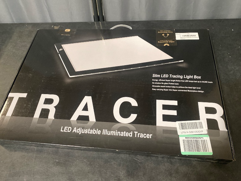 Photo 1 of A4 LED Light Box 9x12 Inch Light Pad Only 5mm Ultra-Thin USB Power Light Table for Tracing