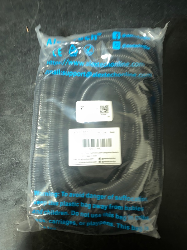 Photo 1 of Alex Tech 25ft - 1/2 inch Split Wire Loom Tubing - Black
