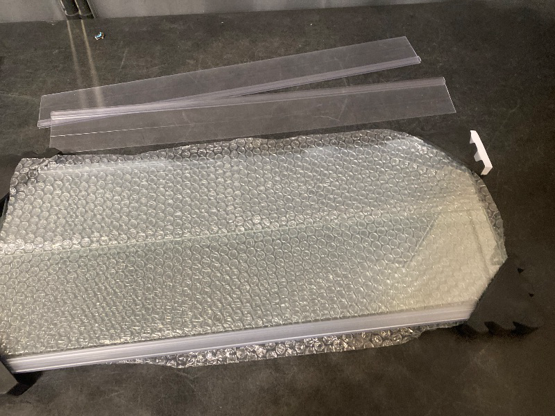 Photo 1 of 2PCS Set Clear Tempered Glass Canopy,75/90/110 Gallon Aquarium Fish Tank Hoods for Aqueon (22.08x16.57x 0.16in Each Piece)