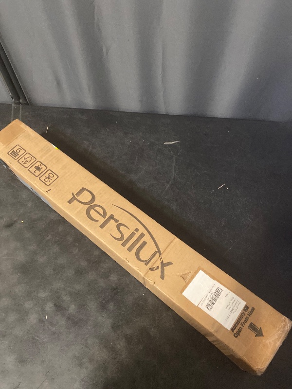 Photo 1 of Persilux Free-Stop Cordless 100% Blackout Roller Blinds for Windows, Natural Woven Fabric UV Protection Privacy Thermal Insulated Roller Shades for Windows, Bedroom, Glass Door, Cream 23" W x 72" H