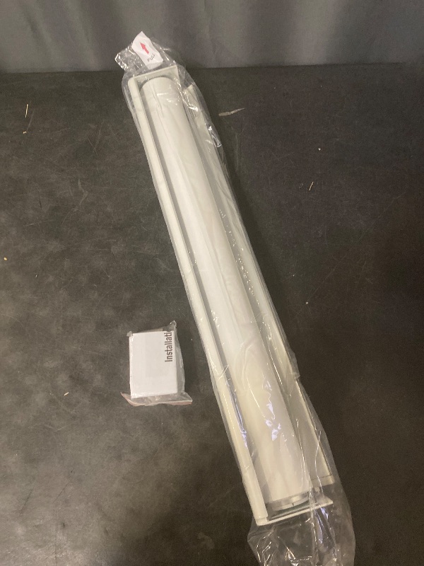 Photo 1 of Persilux Free-Stop Cordless 100% Blackout Roller Blinds for Windows, Natural Woven Fabric UV Protection Privacy Thermal Insulated Roller Shades for Windows, Bedroom, Glass Door, Cream 23" W x 72" H