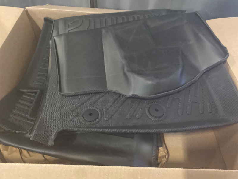 Photo 1 of Custom Fit All-Weather TPE Ruber Floor Mats for Nissan Armada/Infiniti QX80 2019-2024 | Waterproof, Anti-Slip Front & Rear Row Floor Liners Automotive Accessories | 3-Piece Set (Black)