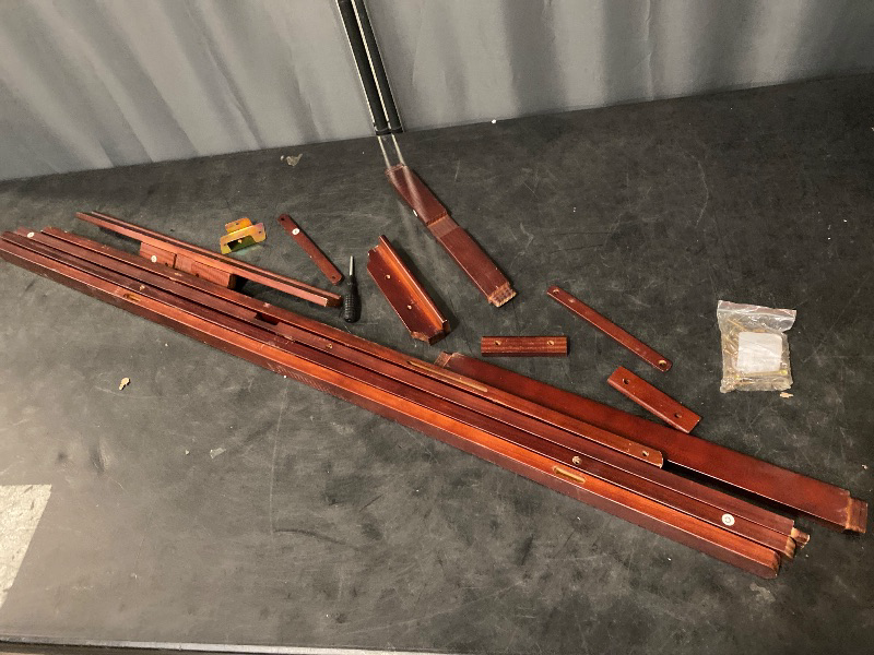 Photo 1 of Falling in Art Easel Stand for Painting, Adjustable Wooden Easels for Painting Canvas Up to 42", Folding Art Easel for Drawing, Wedding Sign and Poster, Suitable for Kids and Adults(Brown)