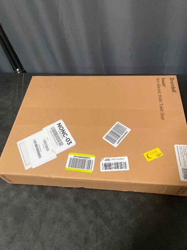 Photo 1 of Brondell Bidet Toilet Seat, Non-Electric Swash Ecoseat, Fits Elongated Toilets, White - Dual Temperature, Dual Nozzle System - Bidet with Easy Installation