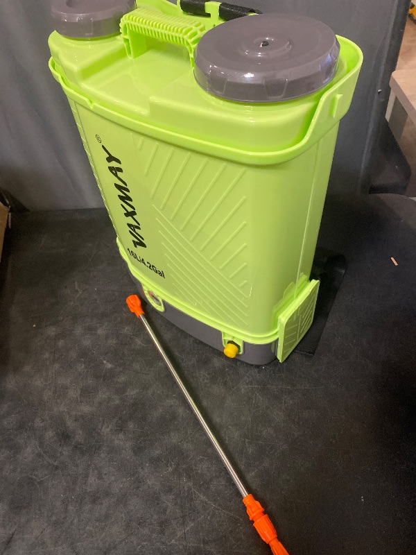 Photo 1 of Battery Powered Backpack Sprayer 4 Gallon, VAXMAY 100 PSI Electric Graden Sprayer Works with Makita 18V Battery, Weed Yard Sprayer with Telescopic Wand, 5 Nozzles, 2.6 Ah Battery & Charger Included