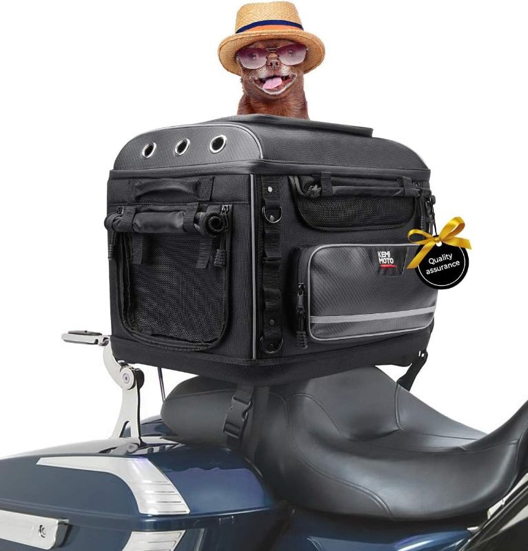 Photo 1 of KEMIMOTO Motorcycle Dog/Cat Carrier Bags Pet Voyagers for Street Glide Road King with Passenger Seat Sissy Bar or Luggage Rack Touring Trike Models