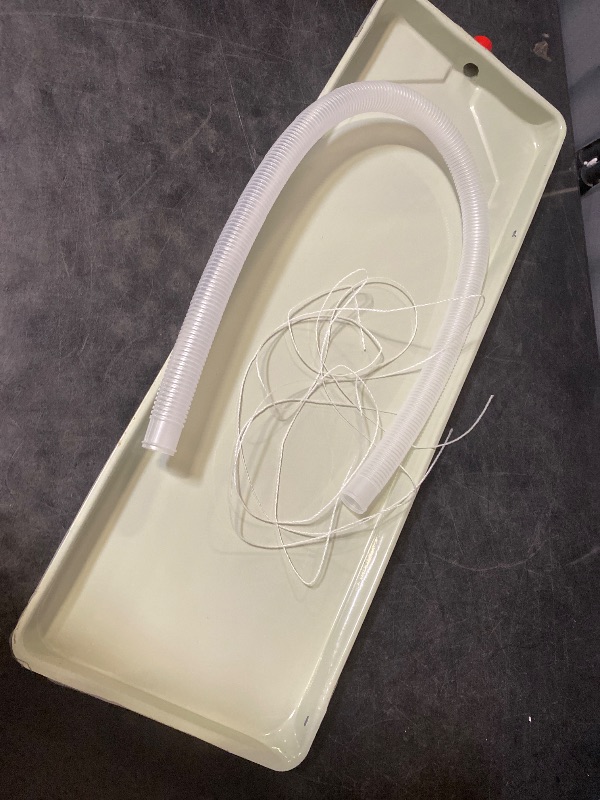 Photo 1 of Air Conditioner Drip Pan with Flexible Hose Portable Ac Condensate Water Catcher HVAC Collection and Drainage Solution Kit for Indoor Outdoor Window Universal Drain Pan 35.8x9.4 in