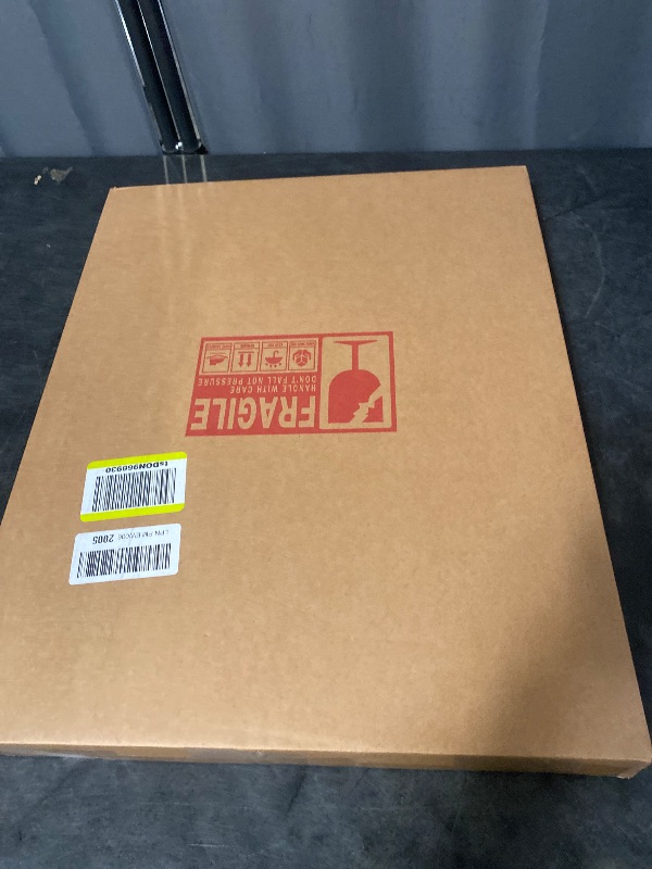 Photo 1 of Black Asymmetrical Wall Mirror Large 20"x16" Irregular Oval Mirror Modern Wood Frame Unique Shape Wall Mounted Vanity Artistic Mirrors Decorative for Living Room Bedroom Bathroom Hallway