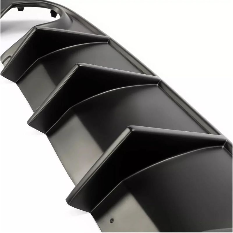 Photo 1 of Rear Bumper Lip Diffuser Spoiler Lower Splitter Carbon Look OE Style Compatible with Dodge Charger SRT/Scat Pack/Daytona/GT/RT 2015-2024(Matte Black)